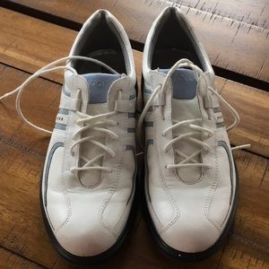 ECCO Women’s Golf Shoes - White/Powder Blue - Size 38